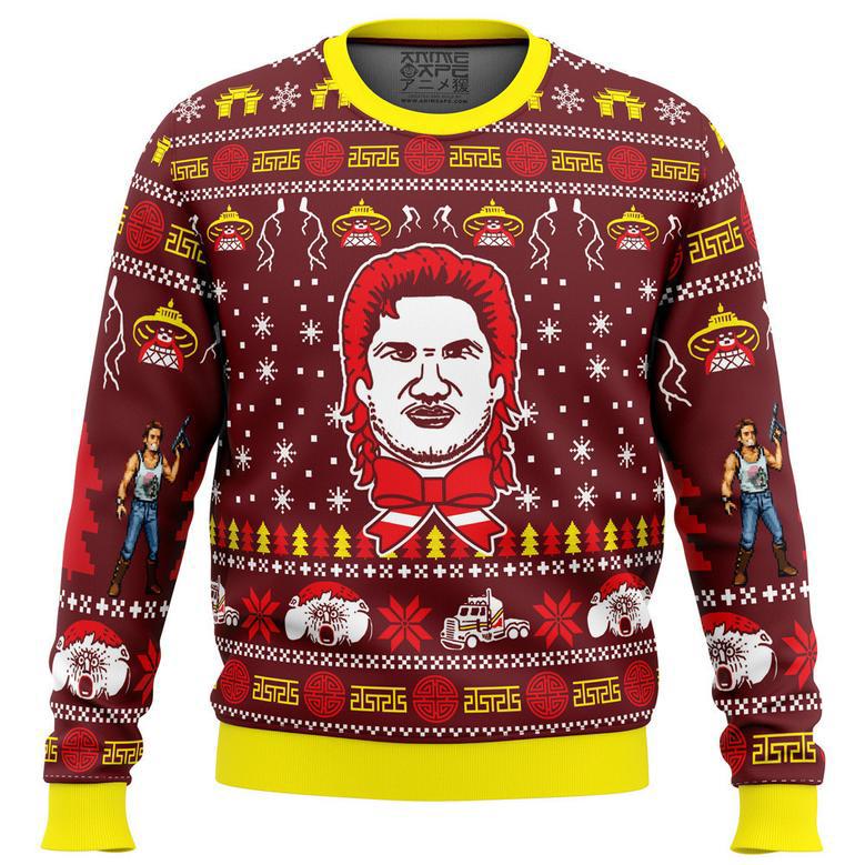 Russell for the Holidays Big Trouble in Little China Ugly Christmas Sweater