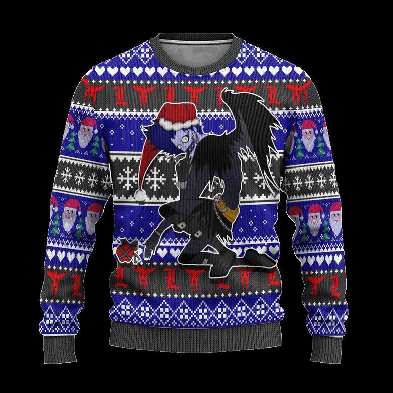 Ryuk Anime Ugly Christmas Sweater Custom Death Note Xmas Gift