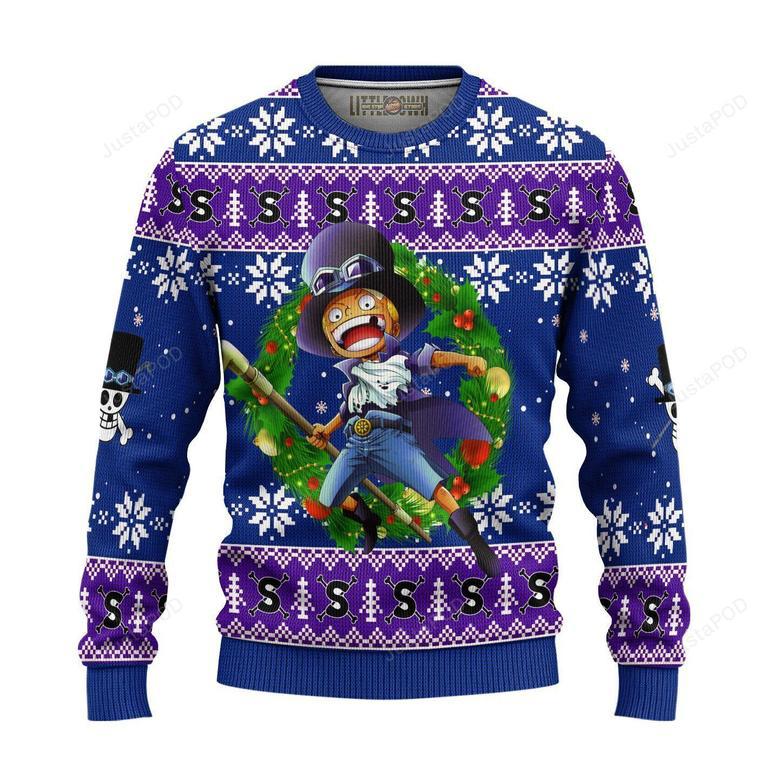 Sabo One Piece Anime Ugly Christmas Sweater