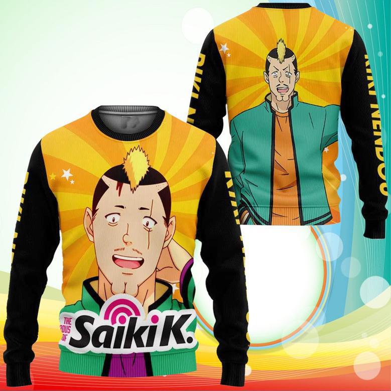 Saiki K Riki Nendou Sweatshirt Saiki K Anime Sweater