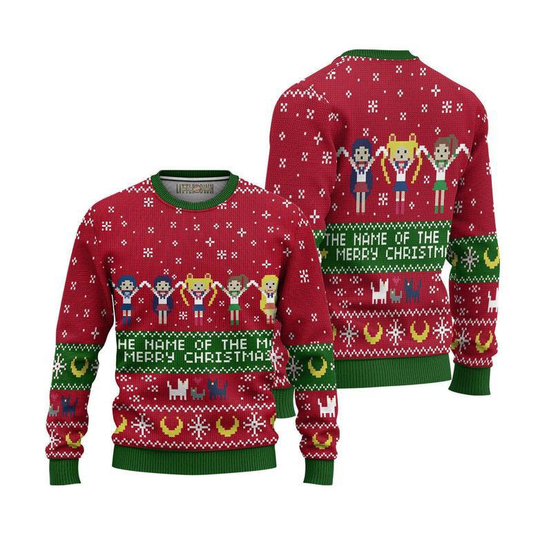 Sailor Guardians Ugly Christmas Sweater Sailor Moon