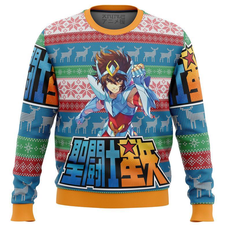 Saint Seiya Alt Ugly Christmas Sweater