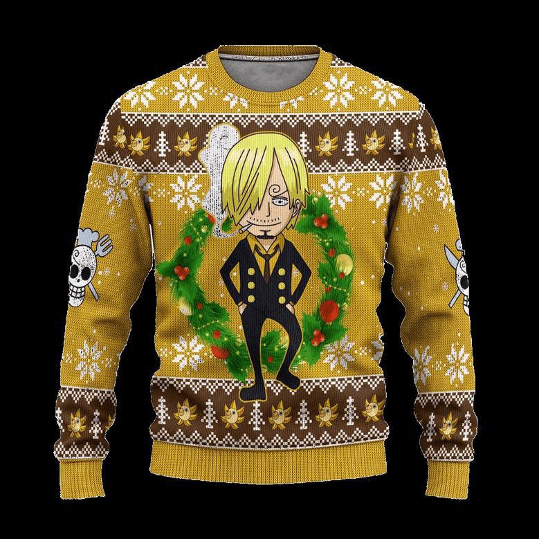 Sanji One Piece Anime Ugly Christmas Sweater Xmas Gift