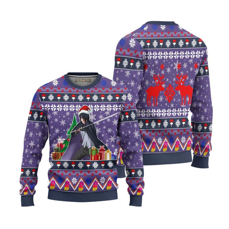 Sasuke Boruto Naruto Ugly Christmas Sweater