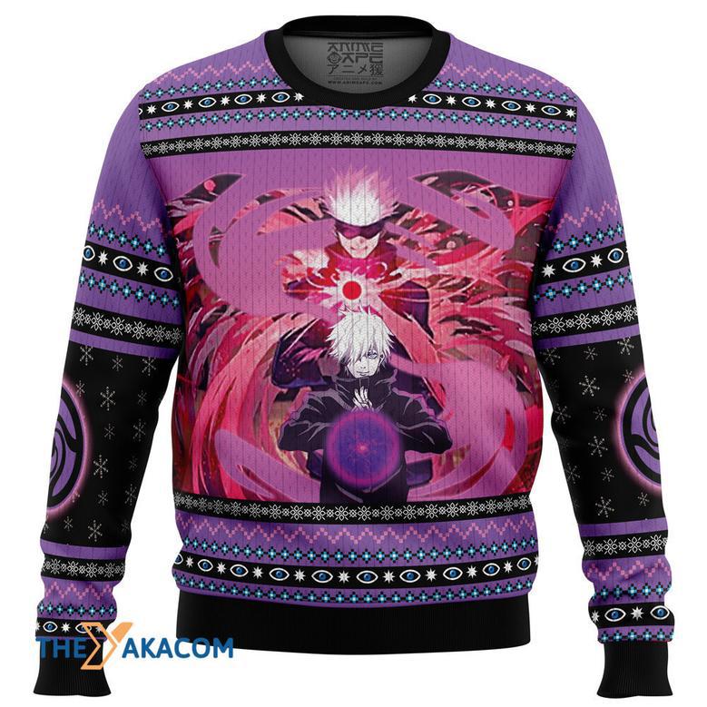 Satoru Gojo Jujutsu Kaisen Gift For Fan Anime Christmas Ugly Sweater