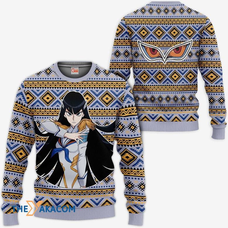 Satsuki Kiryuin Anime Kill La Kill Custom Gift For Fan Anime Christmas Ugly Sweater