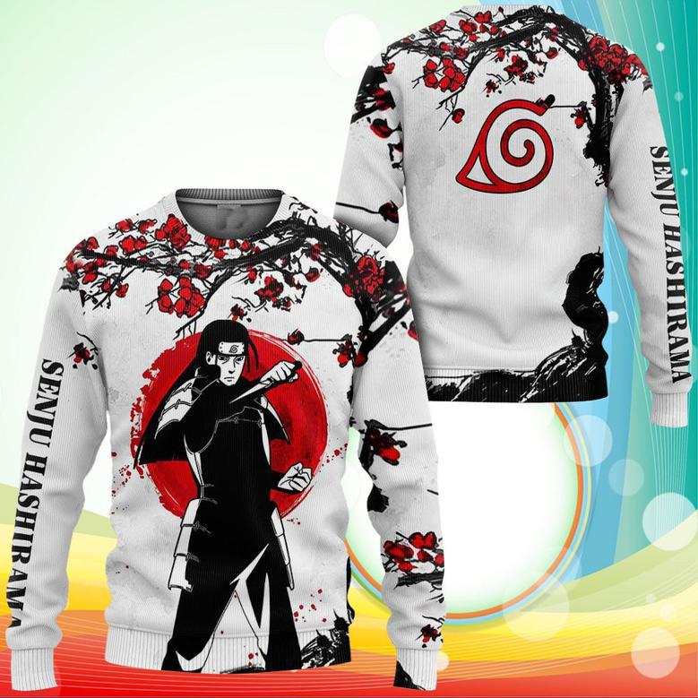 Senju Hashirama Sweatshirt Japan Style Naruto Anime Printed Sweaters