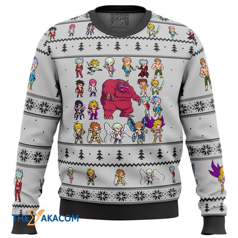 Seven Deadly Sins Sprites Gift For Fan Anime Christmas Ugly Sweater