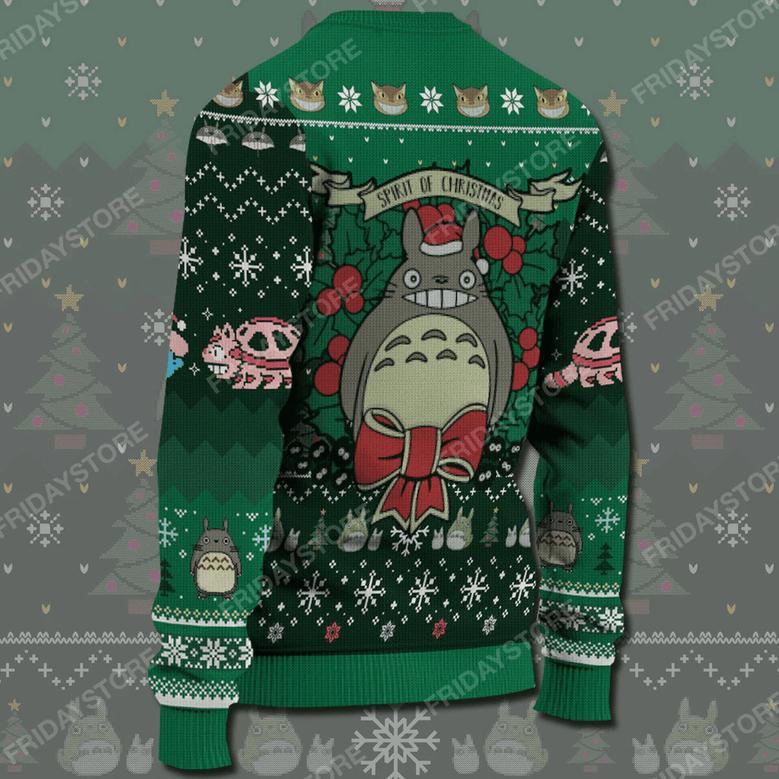 S.Ghibli Ugly Sweater GB Toro Spirit Of Christmas Sweater Amazing S.Ghibli Sweater