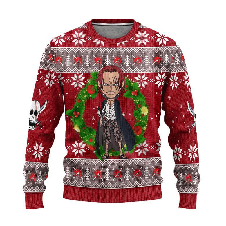 Shanks One Piece Anime Ugly Christmas Sweater Xmas Gift