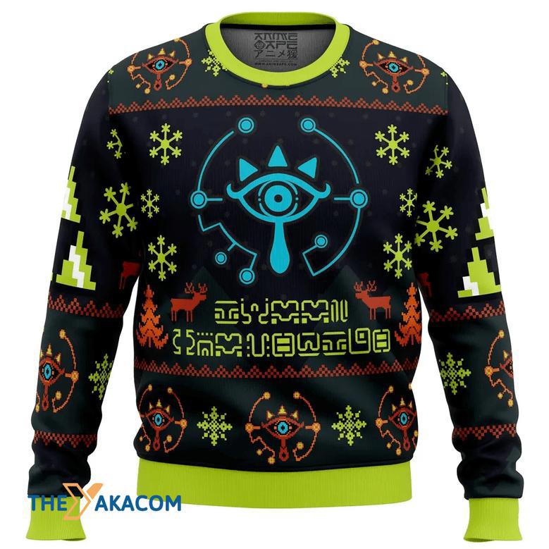 Sheikah Legend of Zelda Gift For Fan Anime Christmas Ugly Sweater