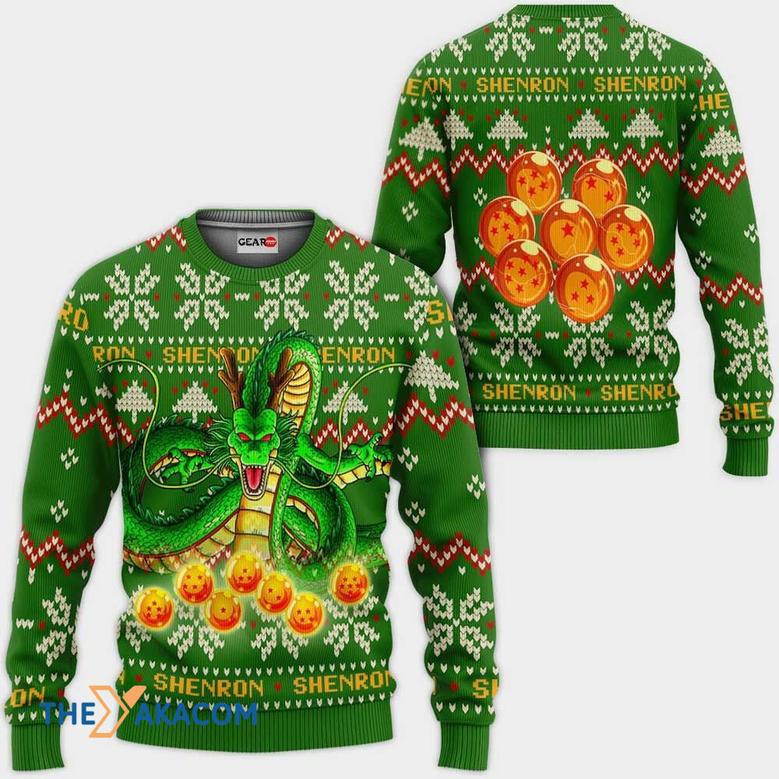 Shenron Anime Dragon Ball Custom Gift For Fan Anime Christmas Ugly Sweater