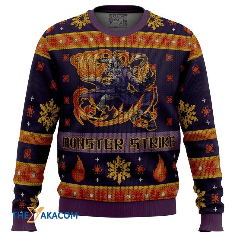 Shishio Makoto Monster Strike Rurouni Kenshin Samurai X Gift For Fan Anime Christmas Ugly Sweater