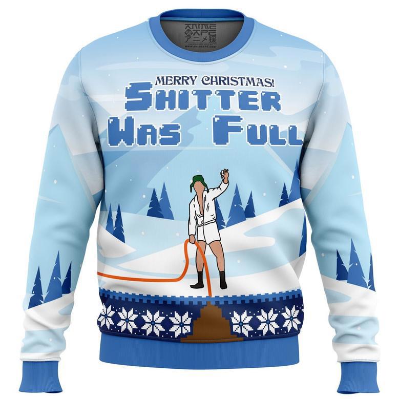 Shitter was Full National Lampoon's Christmas Vacation Ugly Christmas Sweater