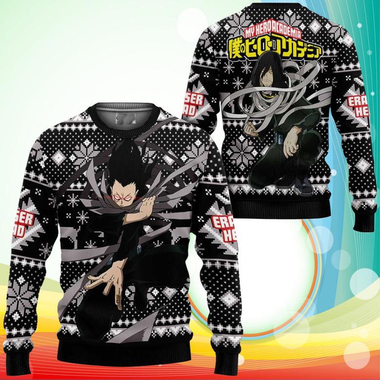 Shouta Aizawa Ugly Christmas Sweater Anime My Hero Academia Xmas Gifts