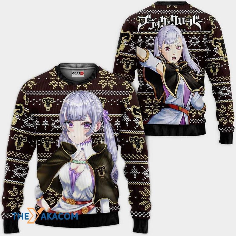 Silva Noelle Anime Black Clover Custom Gift For Fan Anime Christmas Ugly Sweater