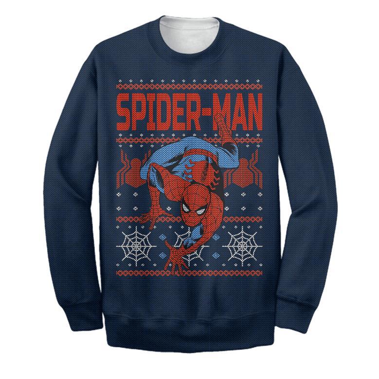 SM Marvel Christmas Ugly Wool Sweater Christmas Gift For Kid Adult