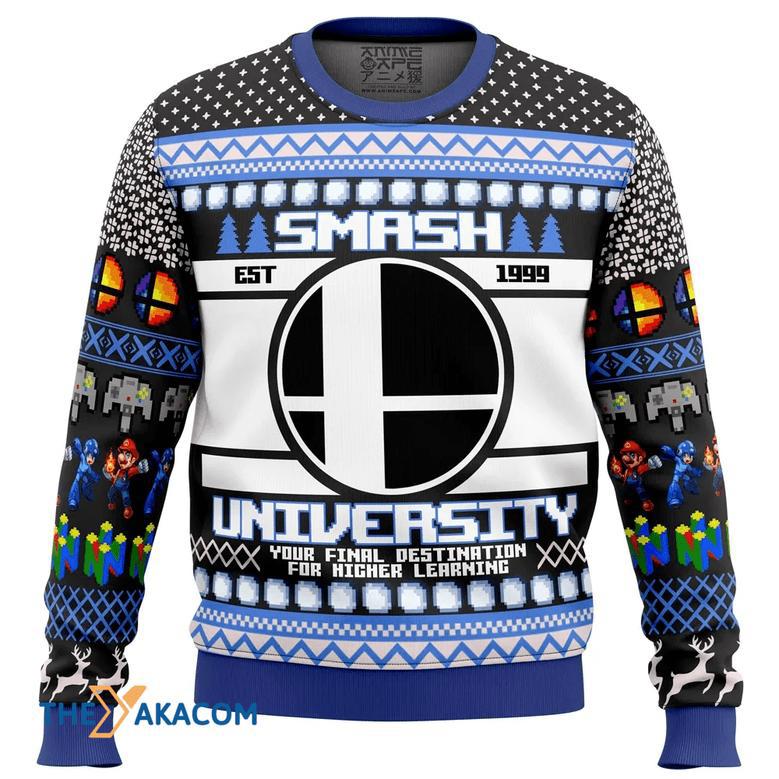 Smash University Gift For Fan Anime Christmas Ugly Sweater