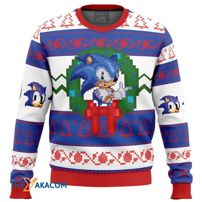 Sonic the Hedgehog Gift For Fan Anime Christmas Ugly Sweater