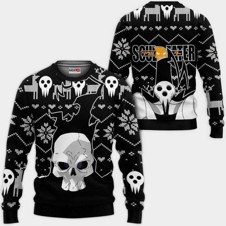 Soul Eater Death Ugly Christmas Sweater Custom Anime Soul Eater Xmas Gifts