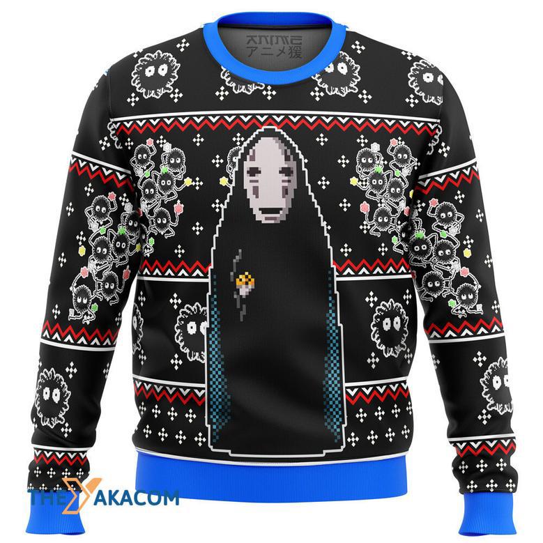 SPIRITED AWAY No Face Gift For Fan Anime Christmas Ugly Sweater