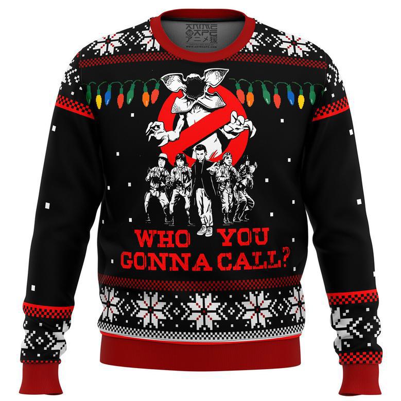 Stranger Things Who You Gonna Call Ugly Christmas Sweater