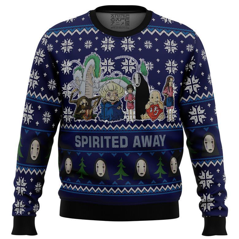 Studio Ghibli Spirited Away Squad Ugly Christmas Sweater