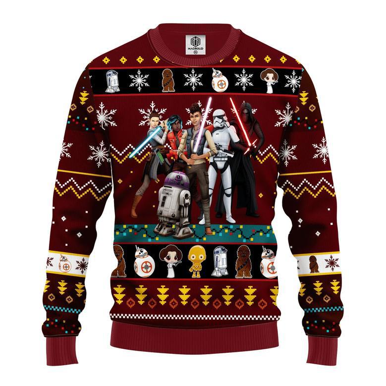 SW Christmas Sweater SW Dark Stormtrooper Darth Vader Red Ugly Sweater Awesome SW Ugly Sweater