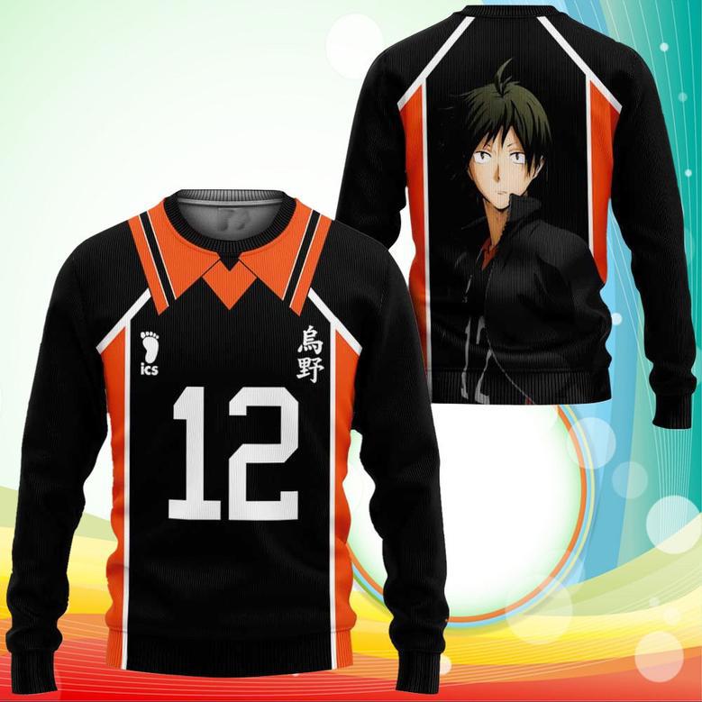 Tadashi Yamaguchi Karasuno Sweatshirt Shirts Haikyuu Anime Costume