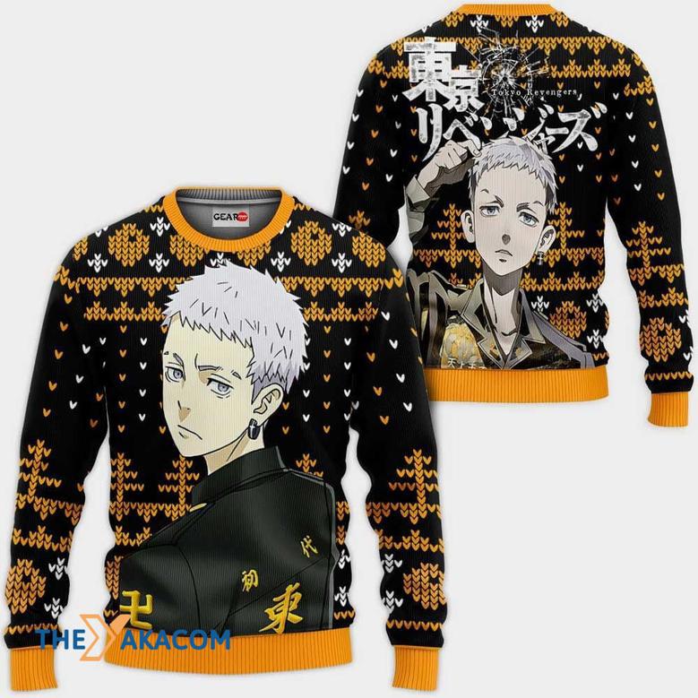 Takashi Mitsuya Anime Tokyo Revengers Custom Gift For Fan Anime Christmas Ugly Sweater