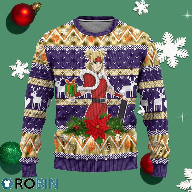 Temari Ugly Christmas Sweater Custom Naruto Anime Xmas Gift