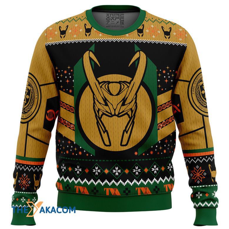 The Christmas Variant Loki Gift For Fan Anime Christmas Ugly Sweater