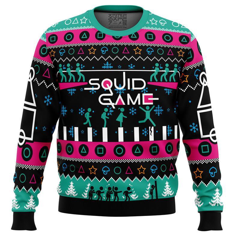 The Game is On Squid Game Christmas Sweater