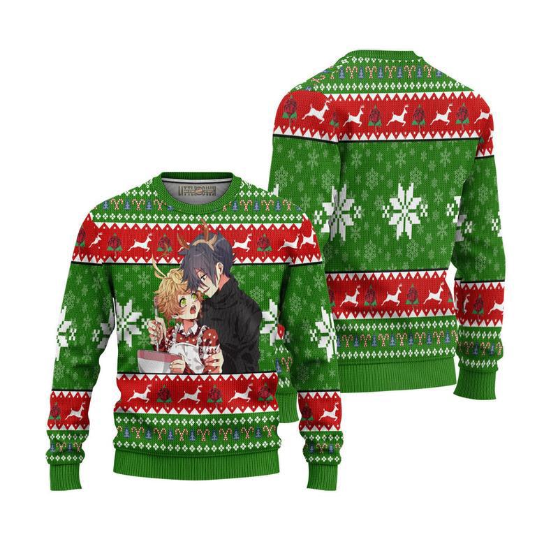 The Promised Neverland Ugly Christmas Sweater Ray x Emma