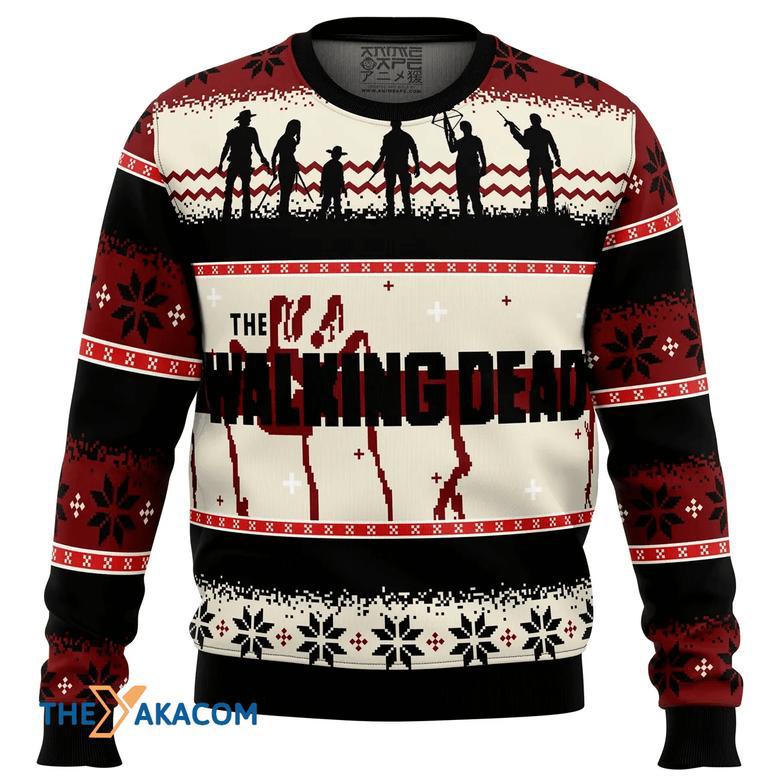 The Walking Dead Gift For Fan Anime Christmas Ugly Sweater