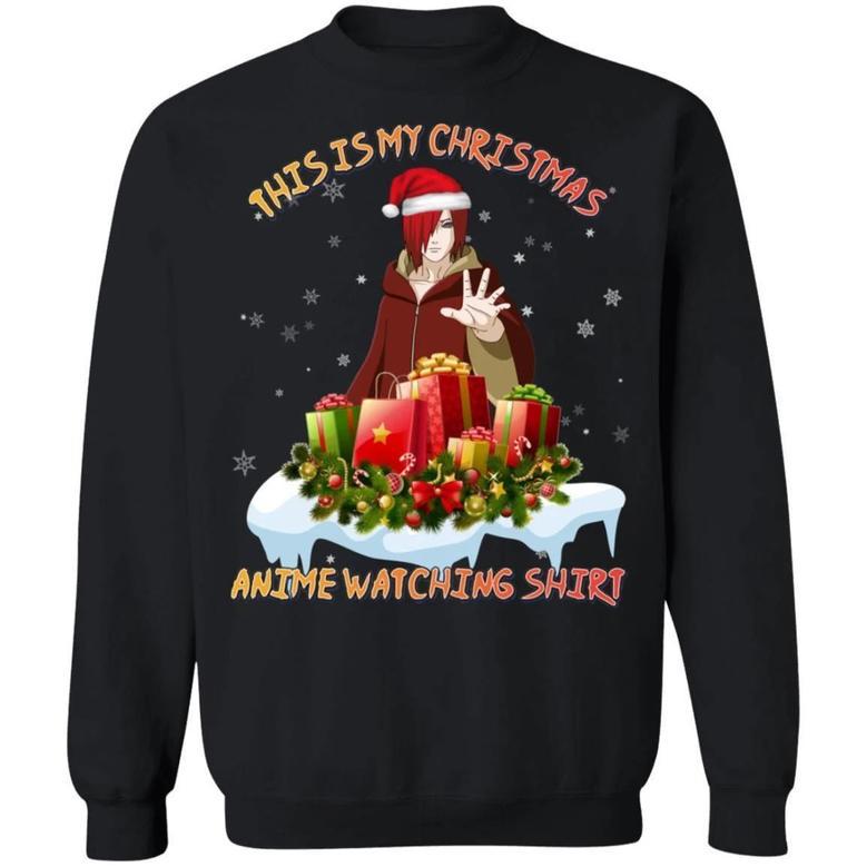 This Is My Christmas Anime Watching Shirt Nagato of Naruto Sweatshirt All Day Tee