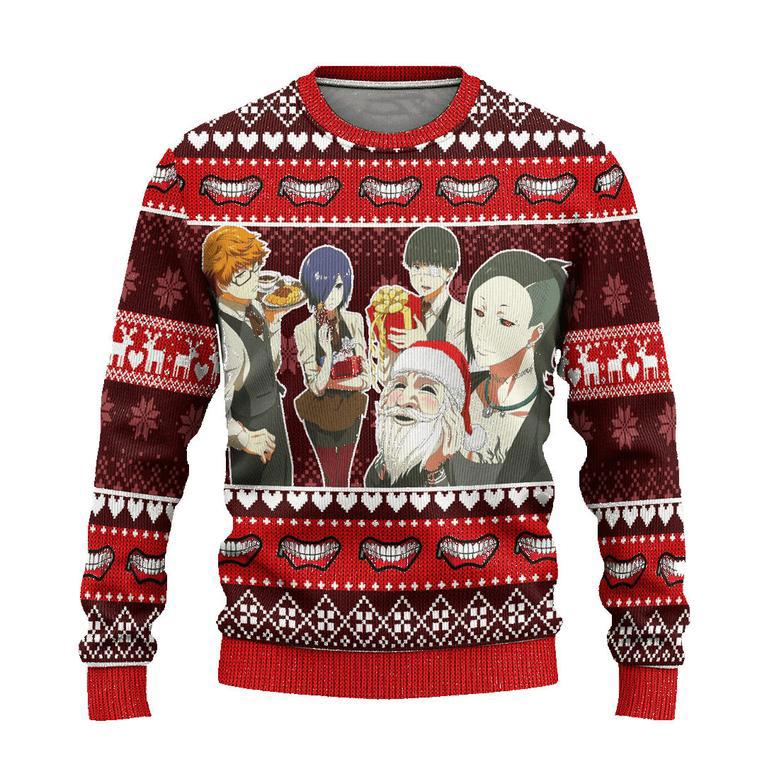 Tokyo Ghoul Anime Ugly Christmas Sweatshirt Custom Xmas Gift