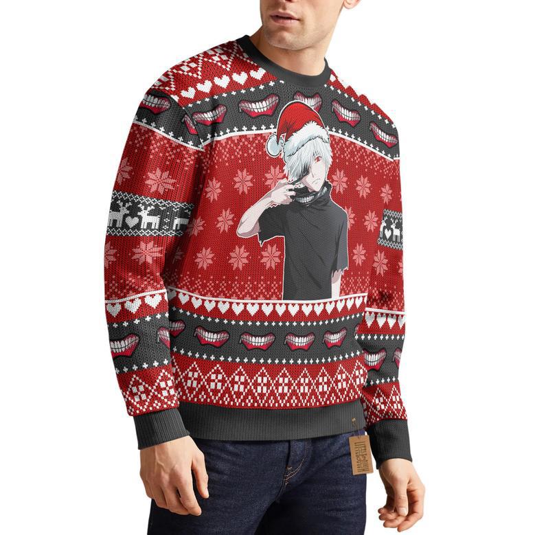 Tokyo Ghoul Kaneki Ken Ugly Christmas Sweater