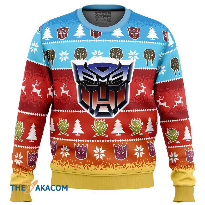 Transformers Gift For Fan Anime Christmas Ugly Sweater