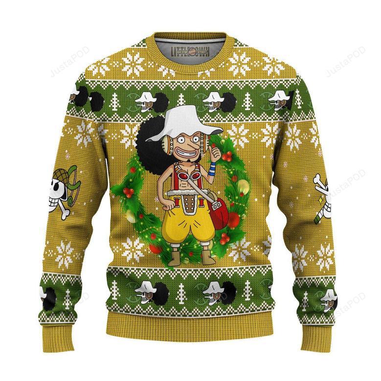 Usopp One Piece Anime Ugly Christmas Sweater