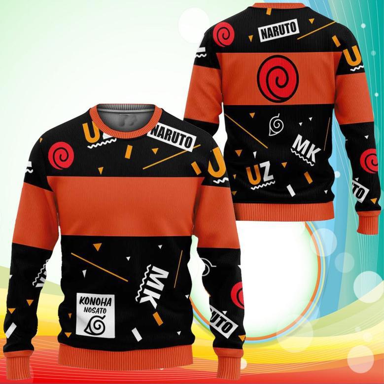 Uzumaki Naruto Sweatshirt Symbols Anime Merch Stores