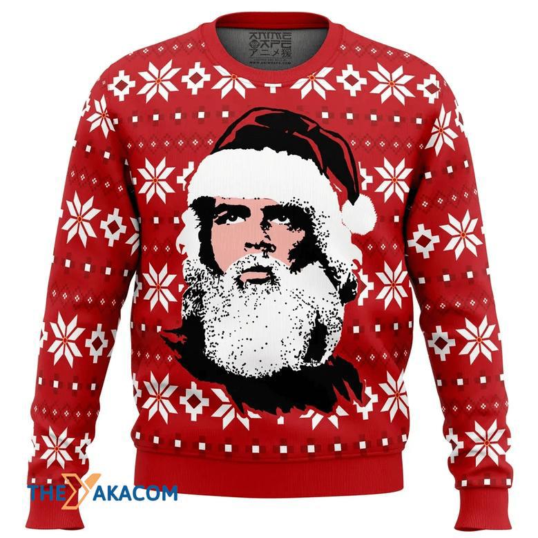 Viva La Navidad Santa Che Guevarra Gift For Fan Anime Christmas Ugly Sweater