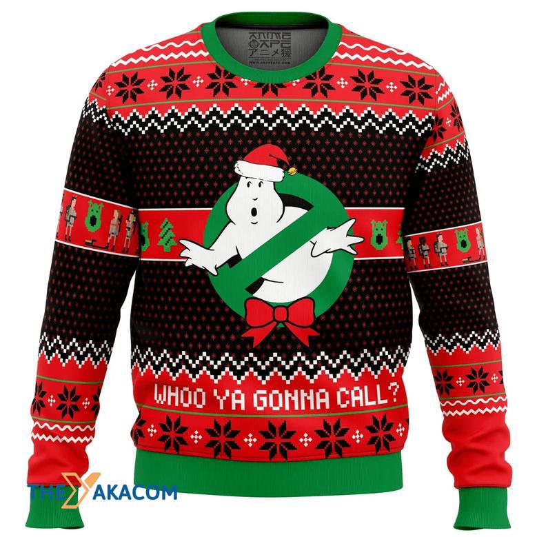 Who you gonna call Ghostbusters Gift For Fan Anime Christmas Ugly Sweater