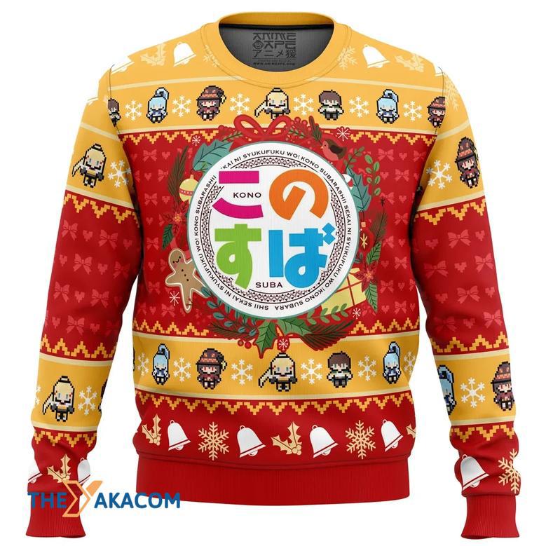 Wonderful Christmas Konosuba Gift For Fan Anime Christmas Ugly Sweater