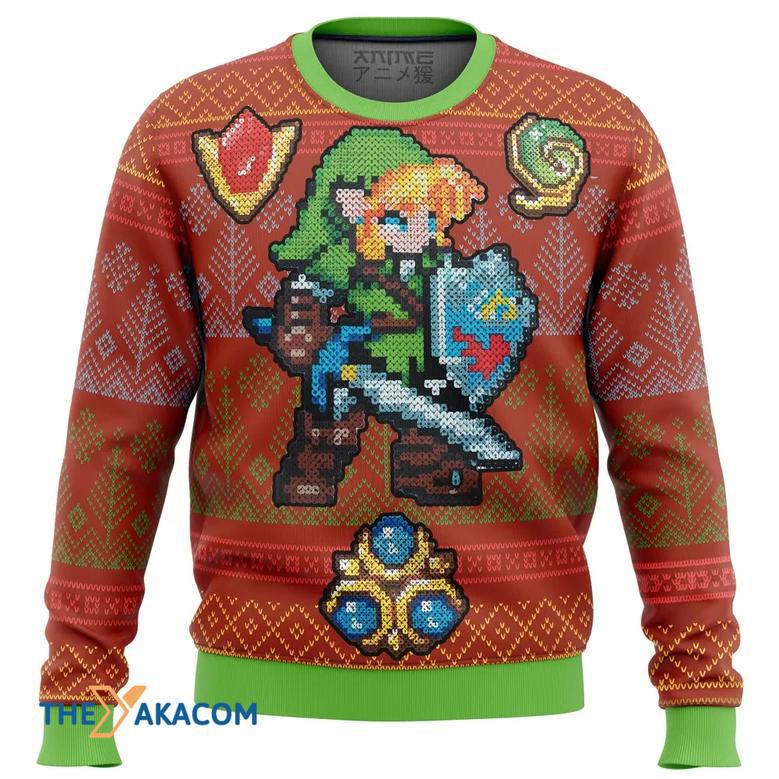 Zelda Link Gems Gift For Fan Anime Christmas Ugly Sweater