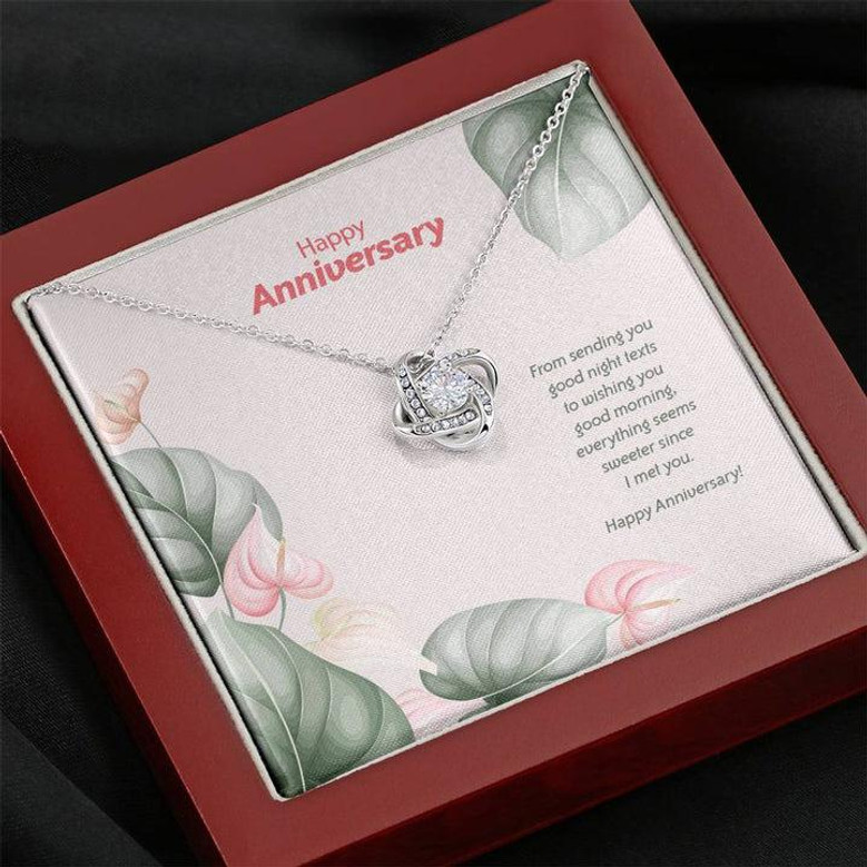 Anniversary Edition Sweeter Since I Met You - Love Knot Necklace Anniversary Edition Sweeter Since I Met You - Love Knot Necklace
