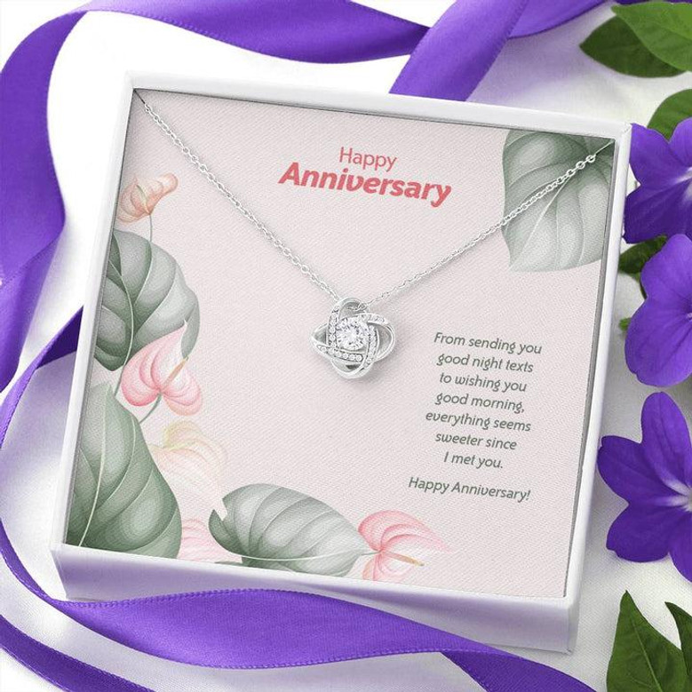 Anniversary Edition Sweeter Since I Met You - Love Knot Necklace Anniversary Edition Sweeter Since I Met You - Love Knot Necklace