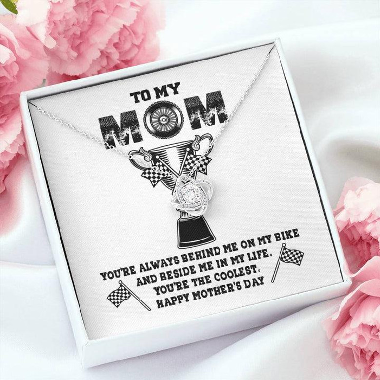 Biker's Mom Gift - The Coolest Mom - The Love Knot Necklace