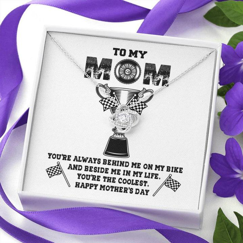Biker's Mom Gift - The Coolest Mom - The Love Knot Necklace