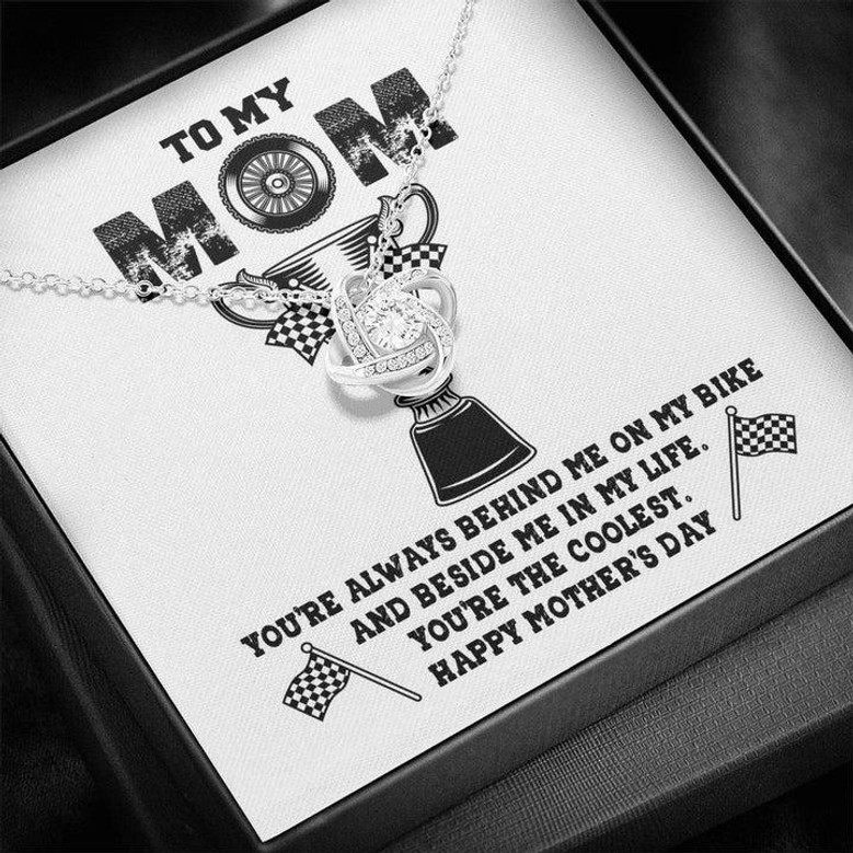 Biker's Mom Gift - The Coolest Mom - The Love Knot Necklace